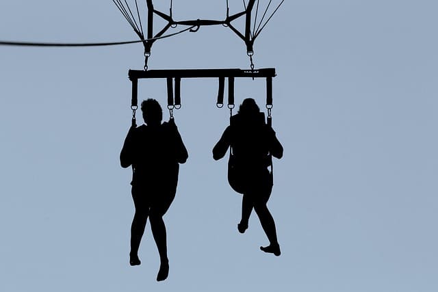 parasailing